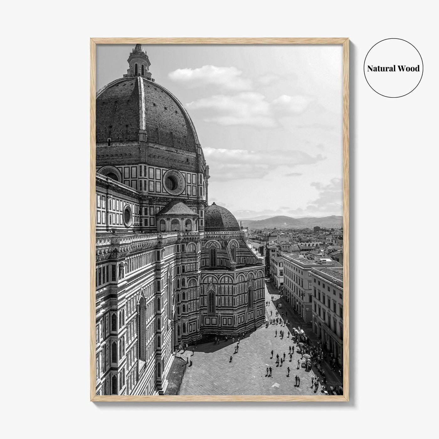 Florence Black and White Fine Art Photo Print, Duomo Santa Maria del Fiore Poster