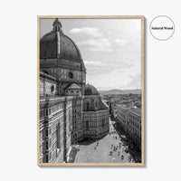 Florence Black and White Fine Art Photo Print, Duomo Santa Maria del Fiore Poster