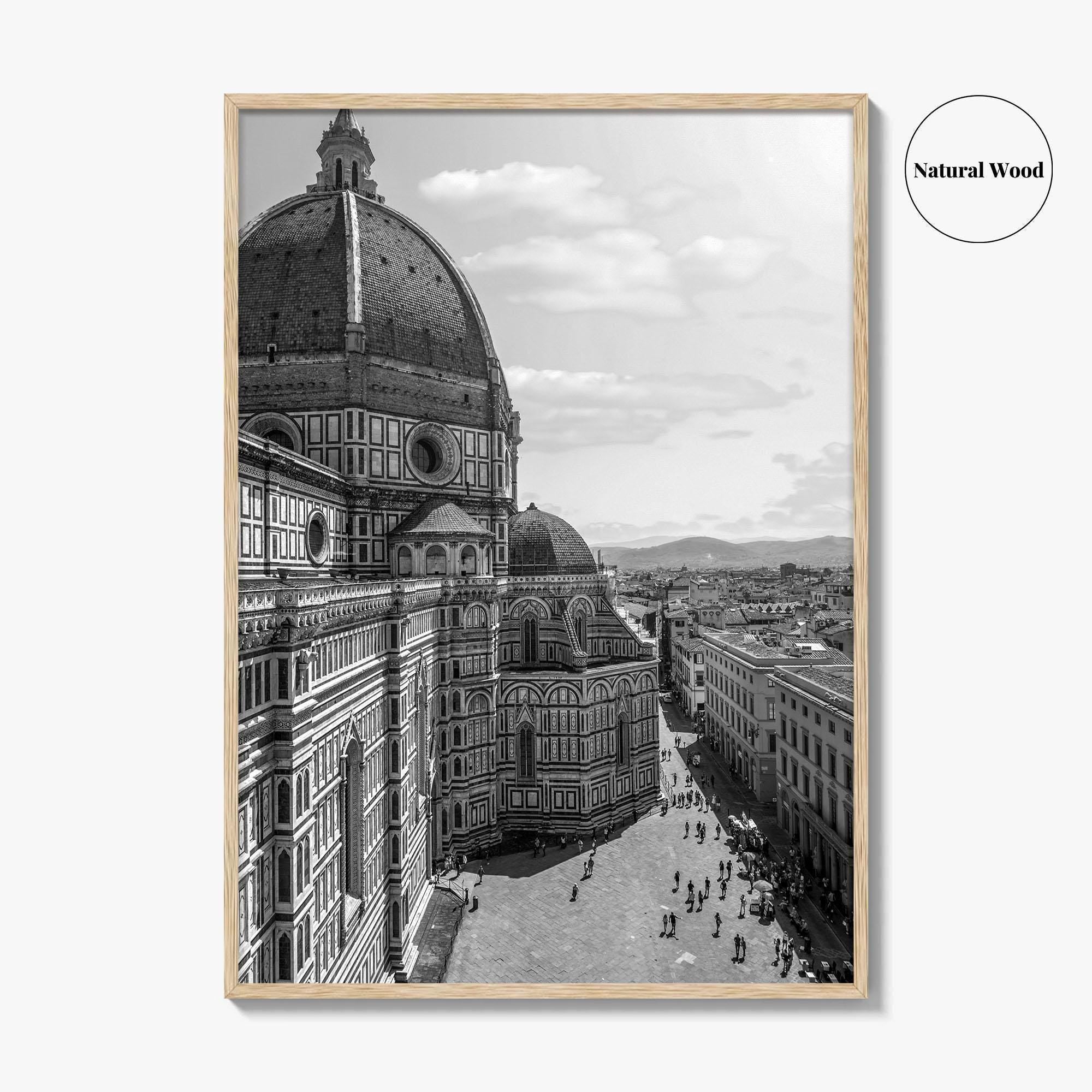 Florence Black and White Fine Art Photo Print, Duomo Santa Maria del Fiore Poster