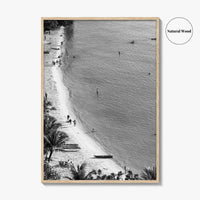 Guam Black and White Fine Art Photo Print, Pacific Island Ocean View, Hawaii Poster