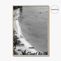 Guam Black and White Fine Art Photo Print, Pacific Island Ocean View, Hawaii Poster