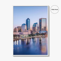 Jacksonville Skyline Fine Art Photo Print, St Johns River, Florida USA Wall Poster