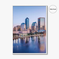 Jacksonville Skyline Fine Art Photo Print, St Johns River, Florida USA Wall Poster