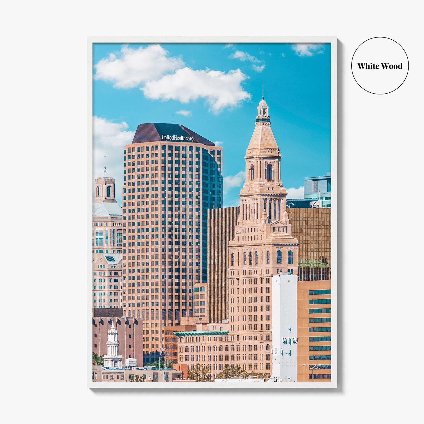 Hartford Skyline Fine Art Photo Print, Connecticut USA City, Photo Poster, Wall Decor