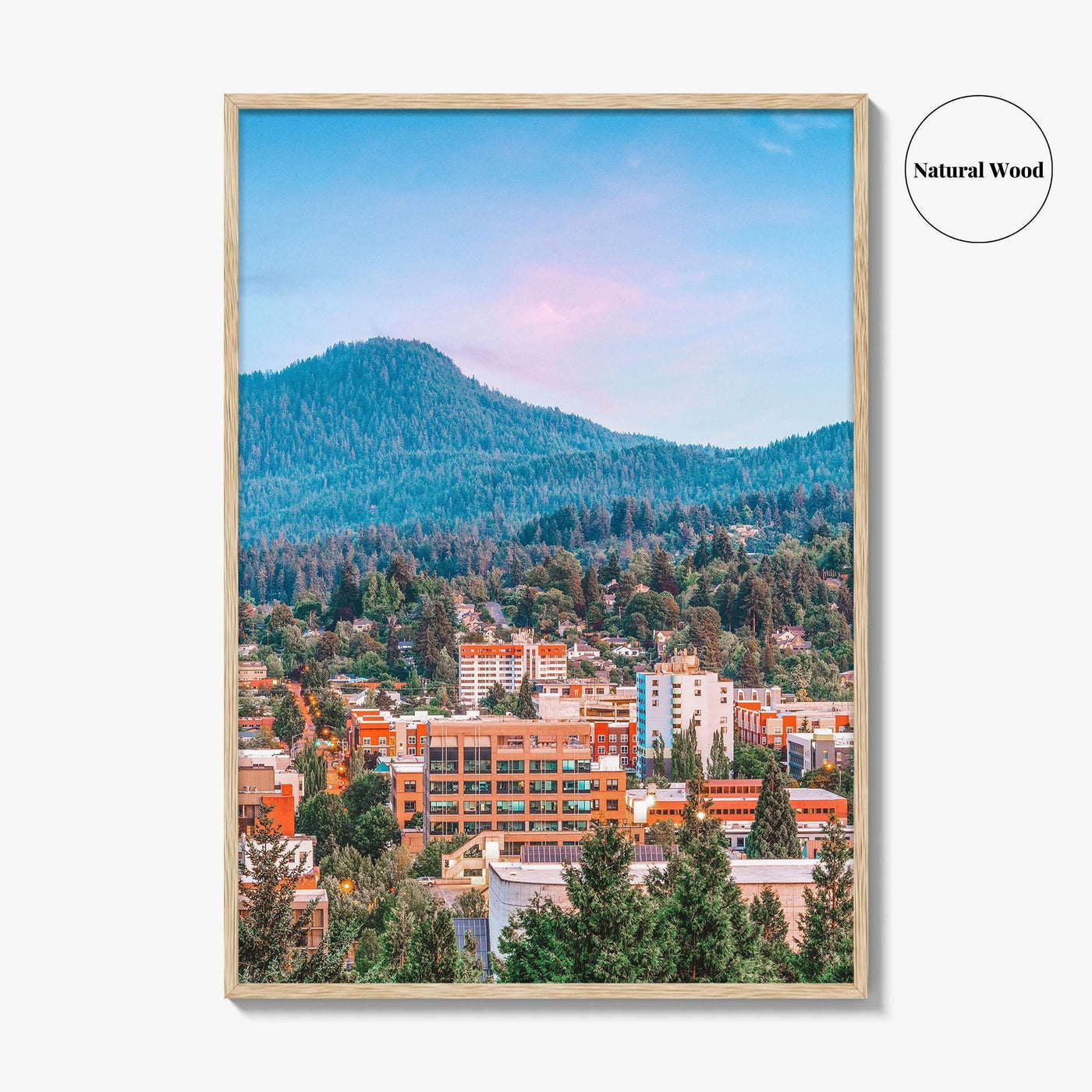 Eugene Fine Art Photo Print, Oregon USA Downtown Cityscape Wall Decor Poster