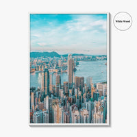 Hong Kong Skyline Fine Art Photo Print, Victoria Harbour, HK, China, Wall Decor