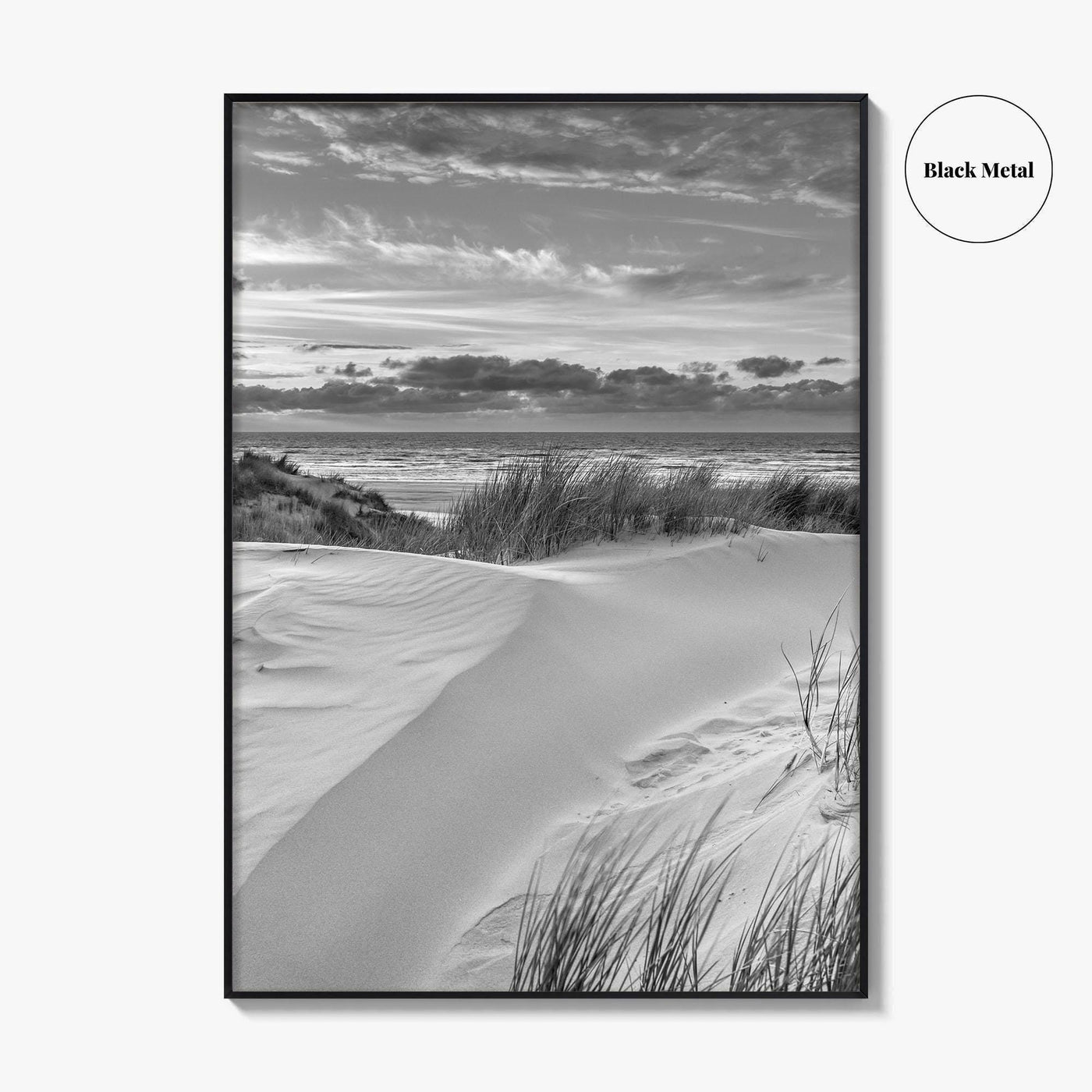 Ameland Island Black and White Fine Art Photo Print, Friesland Netherlands Coastal Poster