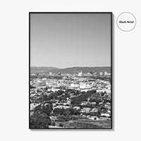 Culver City Black and White Fine Art Photo Print, Baldwin Hills, California Poster