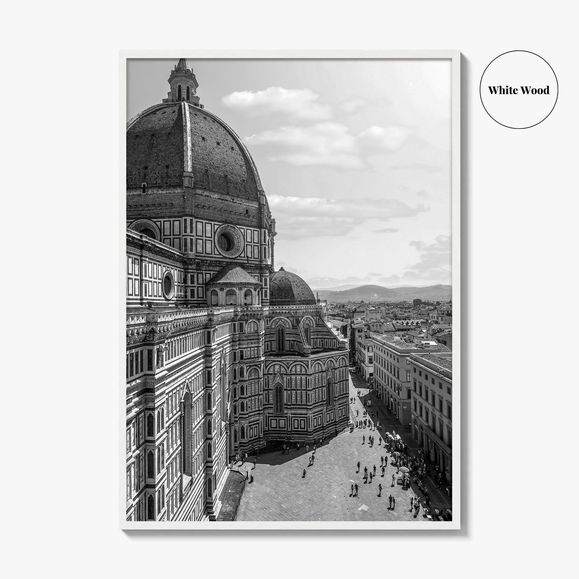 Florence Black and White Fine Art Photo Print, Duomo Santa Maria del Fiore Poster