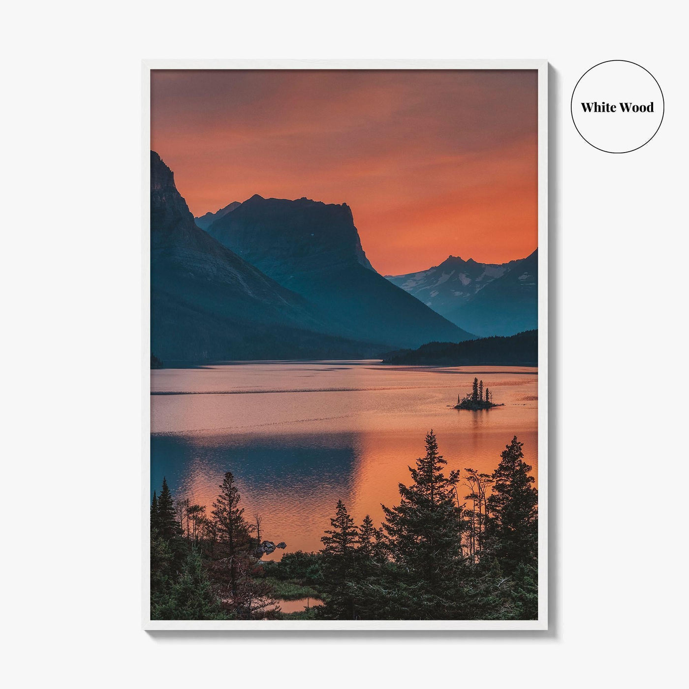 Glacier National Park Fine Art Photo Print, St Mary Lake, Montana, Wall Art