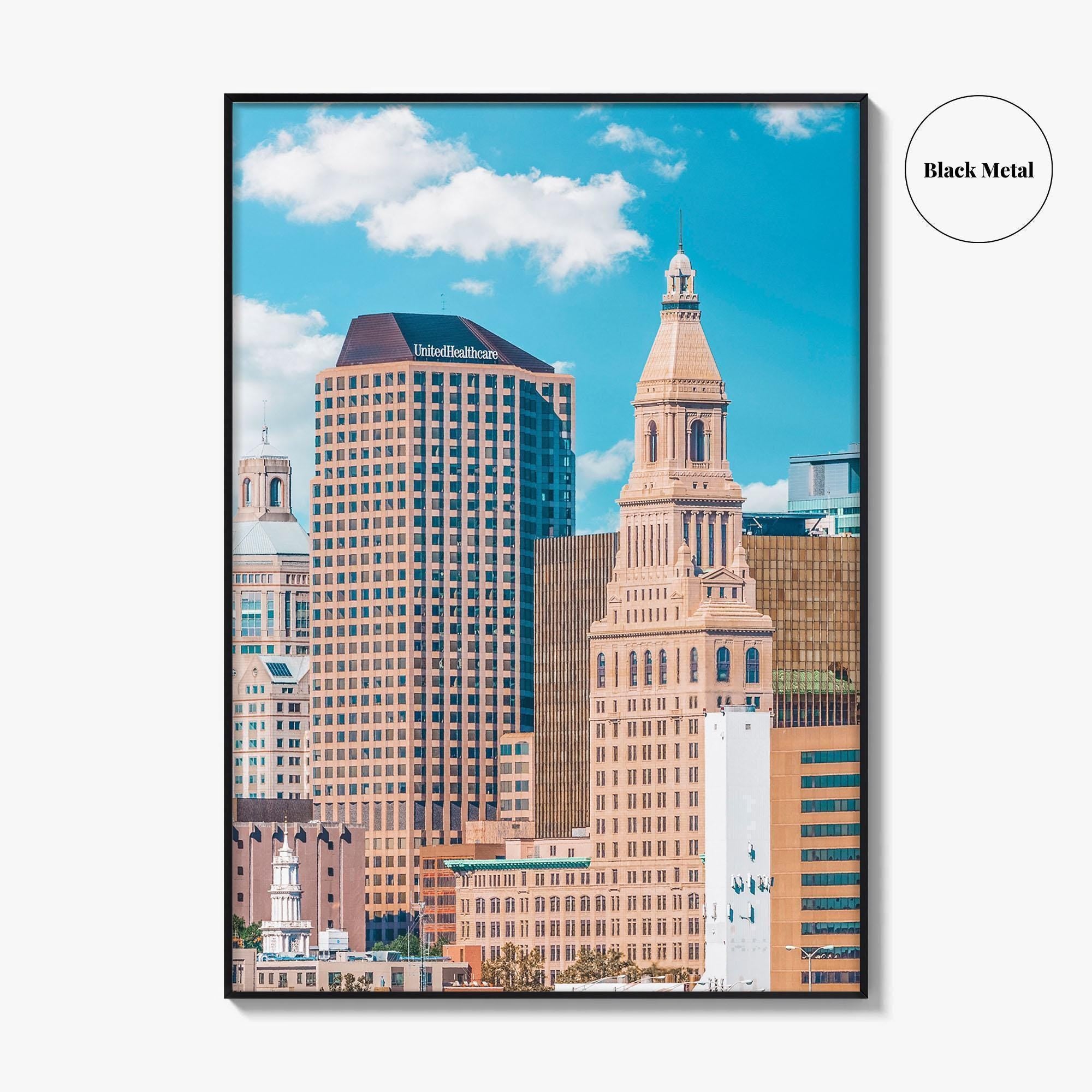 Hartford Skyline Fine Art Photo Print, Connecticut USA City, Photo Poster, Wall Decor