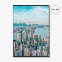 Hong Kong Skyline Fine Art Photo Print, Victoria Harbour, HK, China, Wall Decor