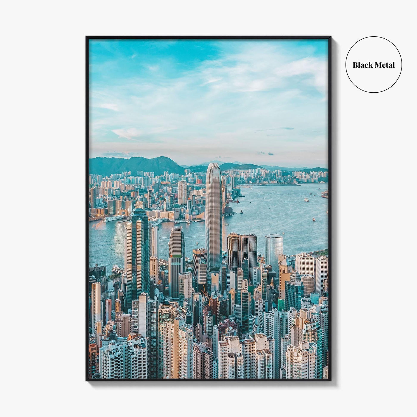 Hong Kong Skyline Fine Art Photo Print, Victoria Harbour, HK, China, Wall Decor