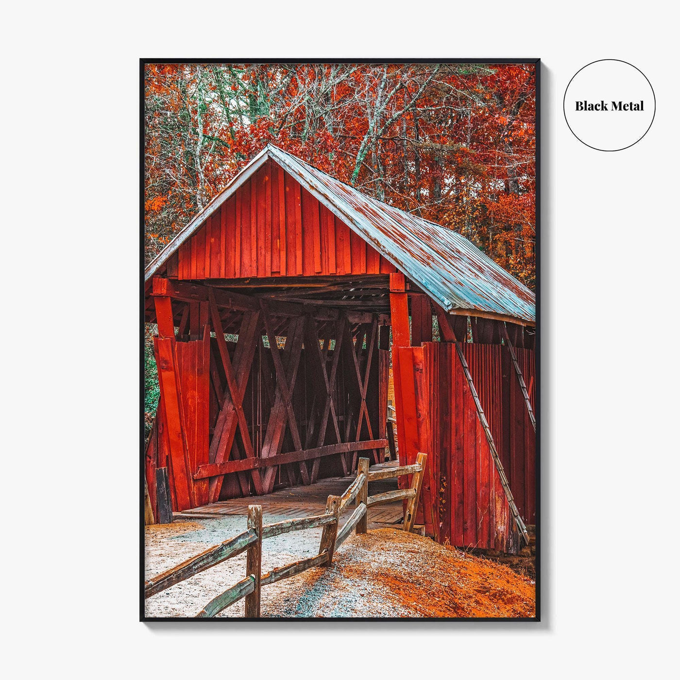 Greenville Fine Art Photo Print, Campbell's Covered Bridge, Landrum, South Carolina, Wall Decor, Poster