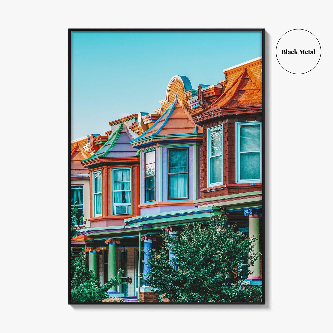 Baltimore Fine Art Photo Print, Row Houses, Charles Village, Maryland Wall Poster