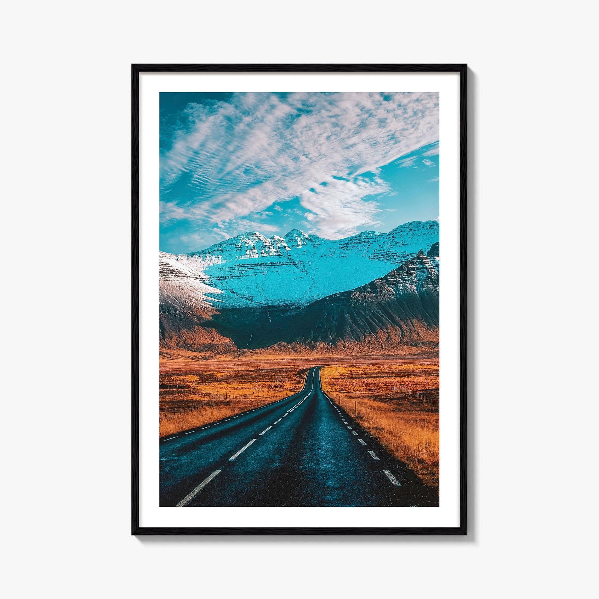 Iceland Fine Art Photo Print, Ring Road Route 1 Mountains, Icelandic Landscape Wall Poster