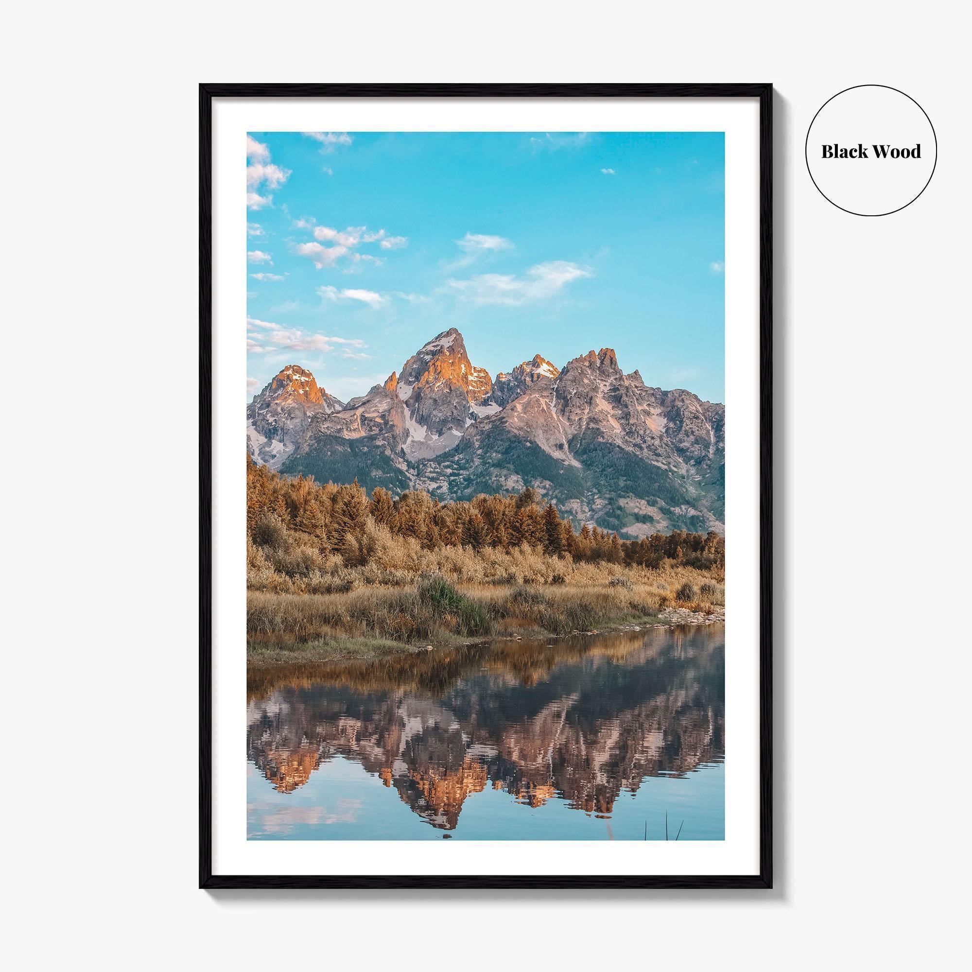 Jackson Hole Fine Art Photo Print, Grand Teton, Schwabacher's Landing, Wyoming Wall Decor