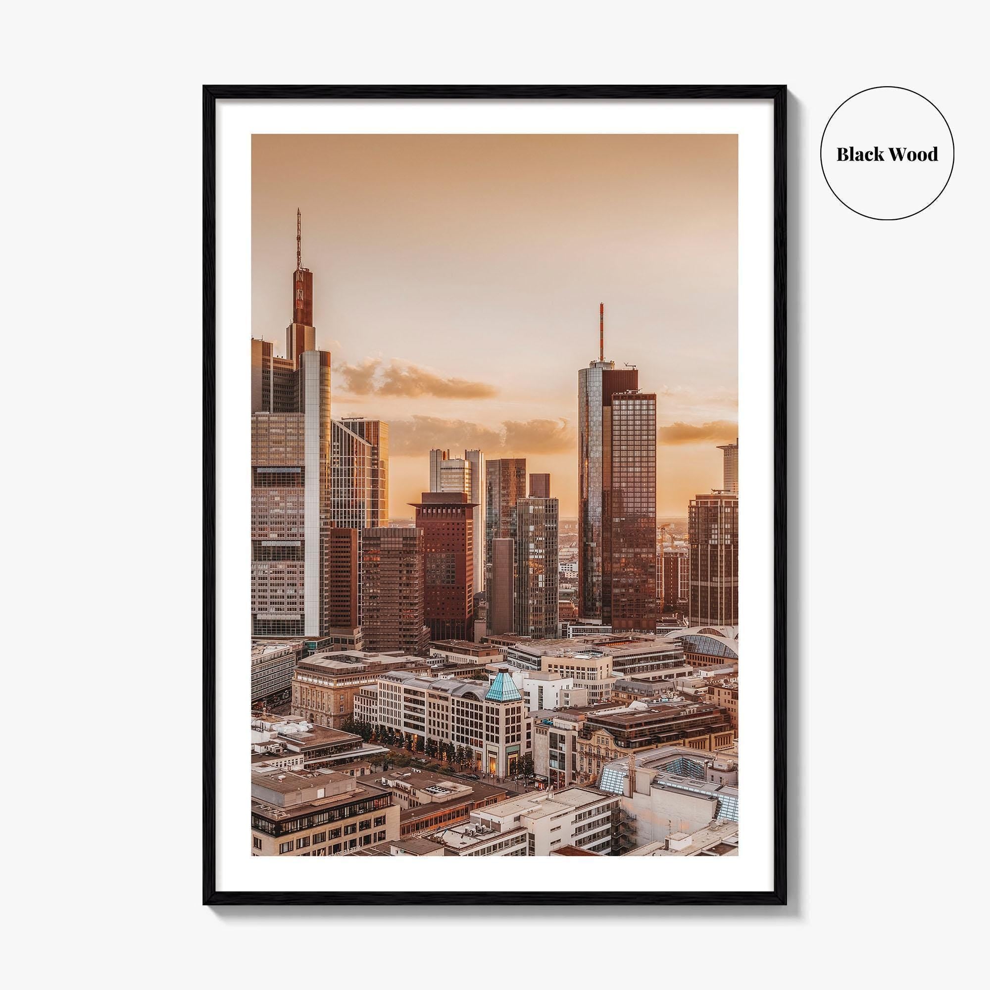 Frankfurt am Main Skyline Fine Art Photo Print, Germany Wall Decor Poster, Hesse