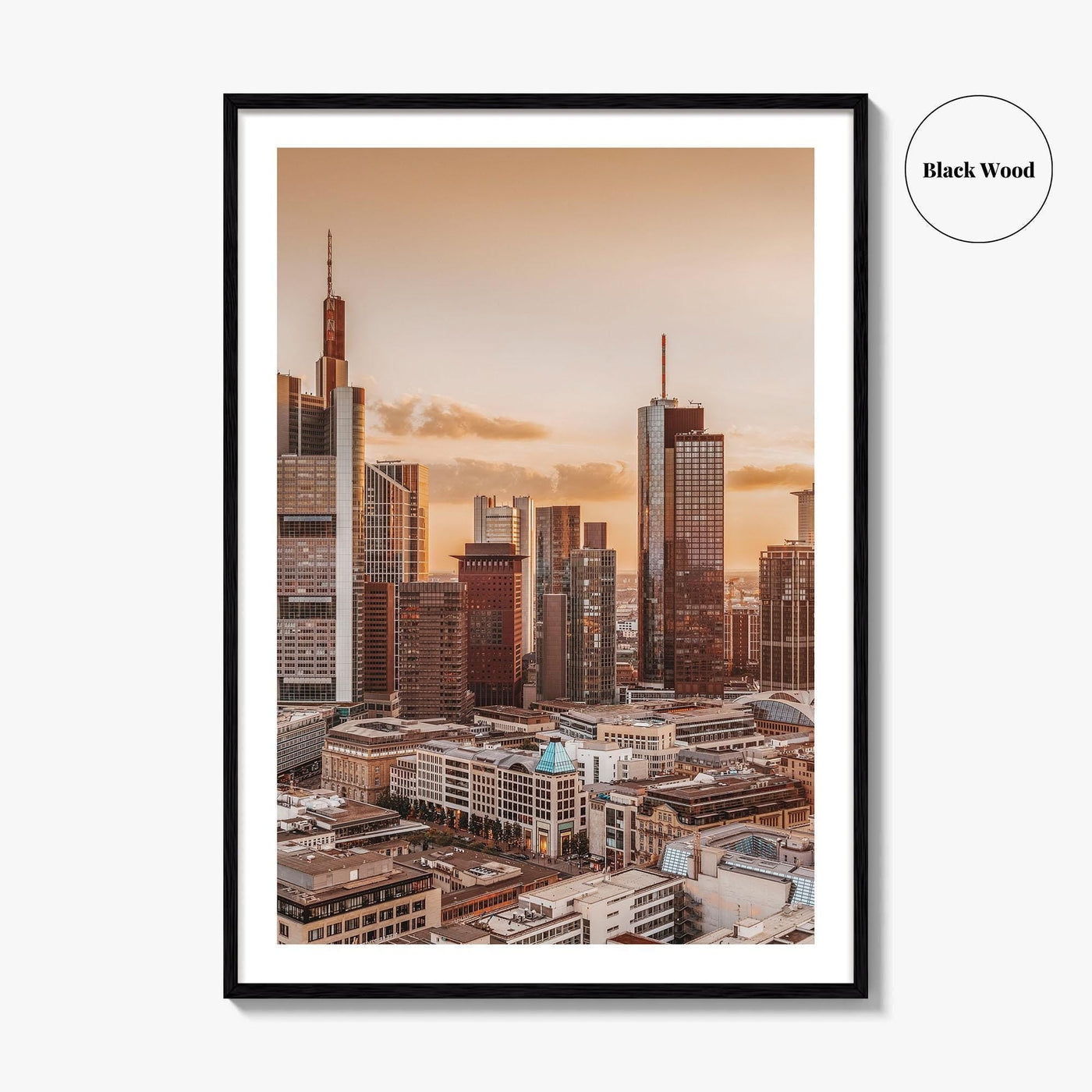 Frankfurt am Main Skyline Fine Art Photo Print, Germany Wall Decor Poster, Hesse