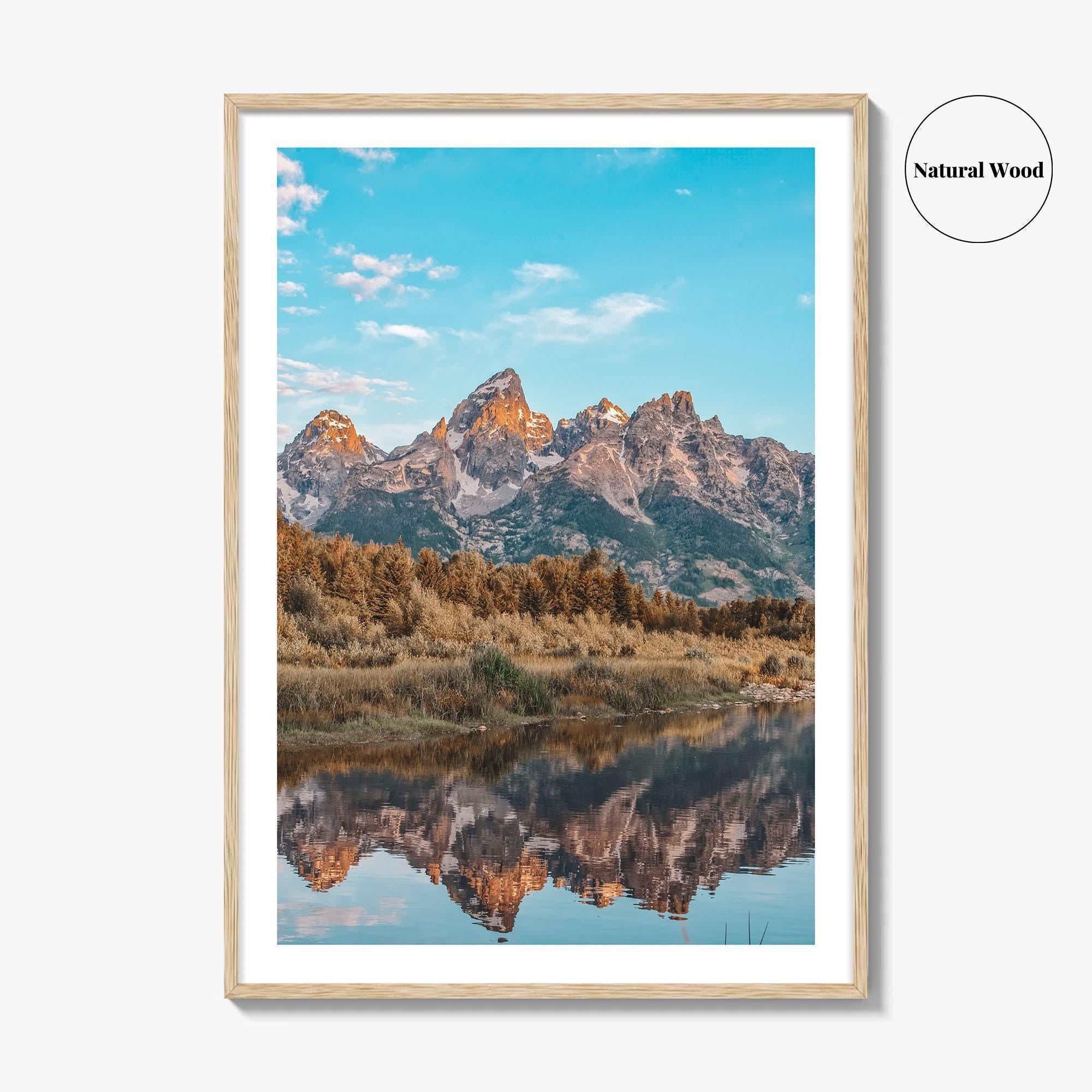 Jackson Hole Fine Art Photo Print, Grand Teton, Schwabacher's Landing, Wyoming Wall Decor