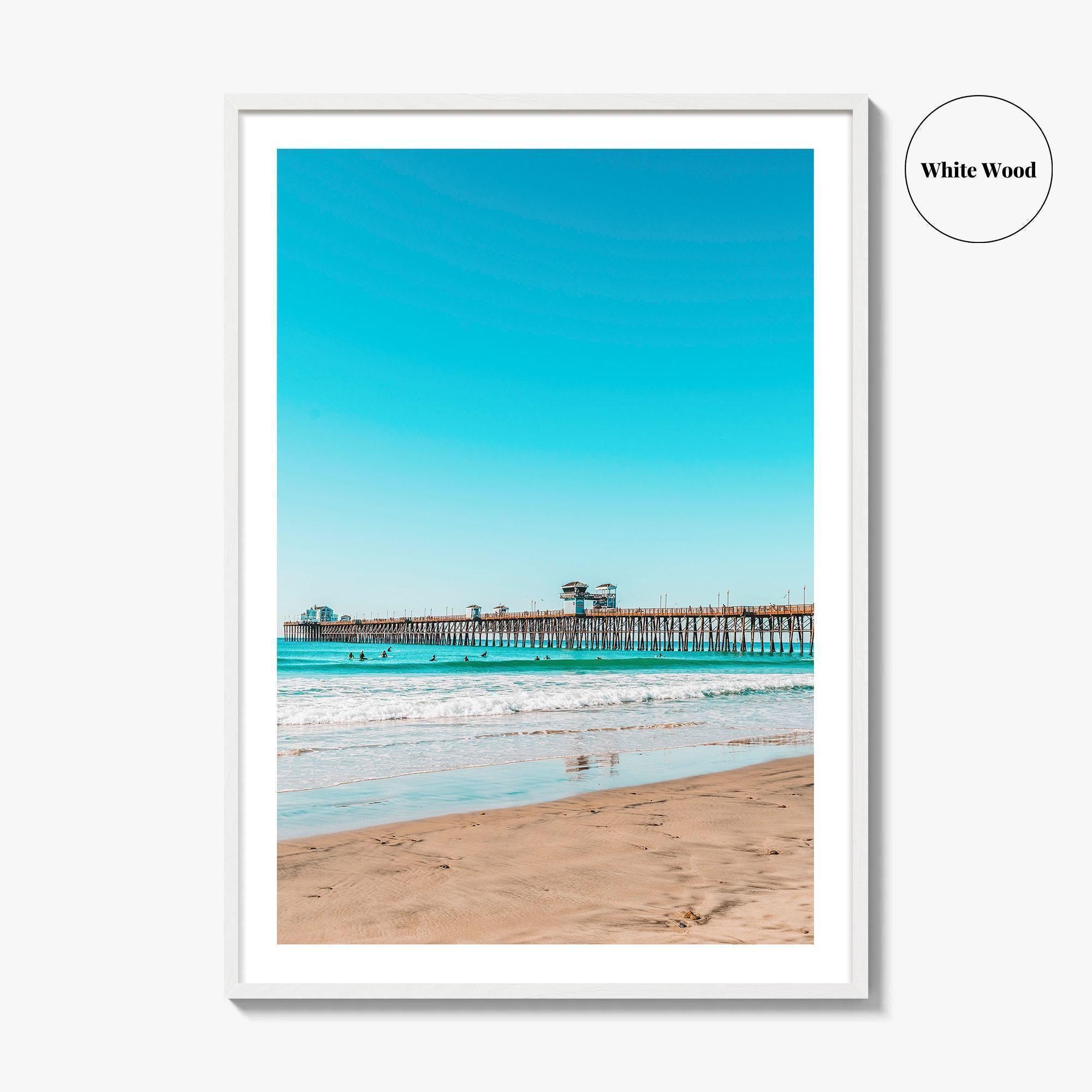 Imperial Beach Fine Art Photo Print, Pier, San Diego, California Wall Poster, USA