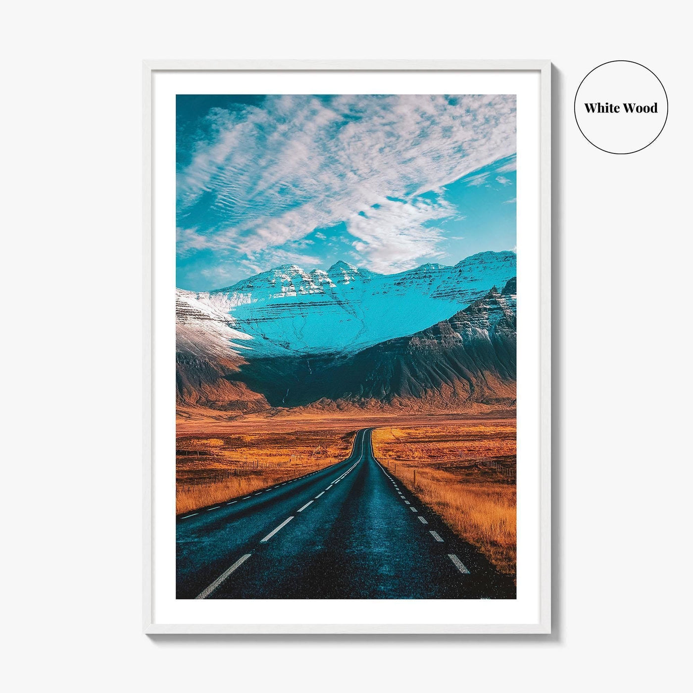 Iceland Fine Art Photo Print, Ring Road Route 1 Mountains, Icelandic Landscape Wall Poster