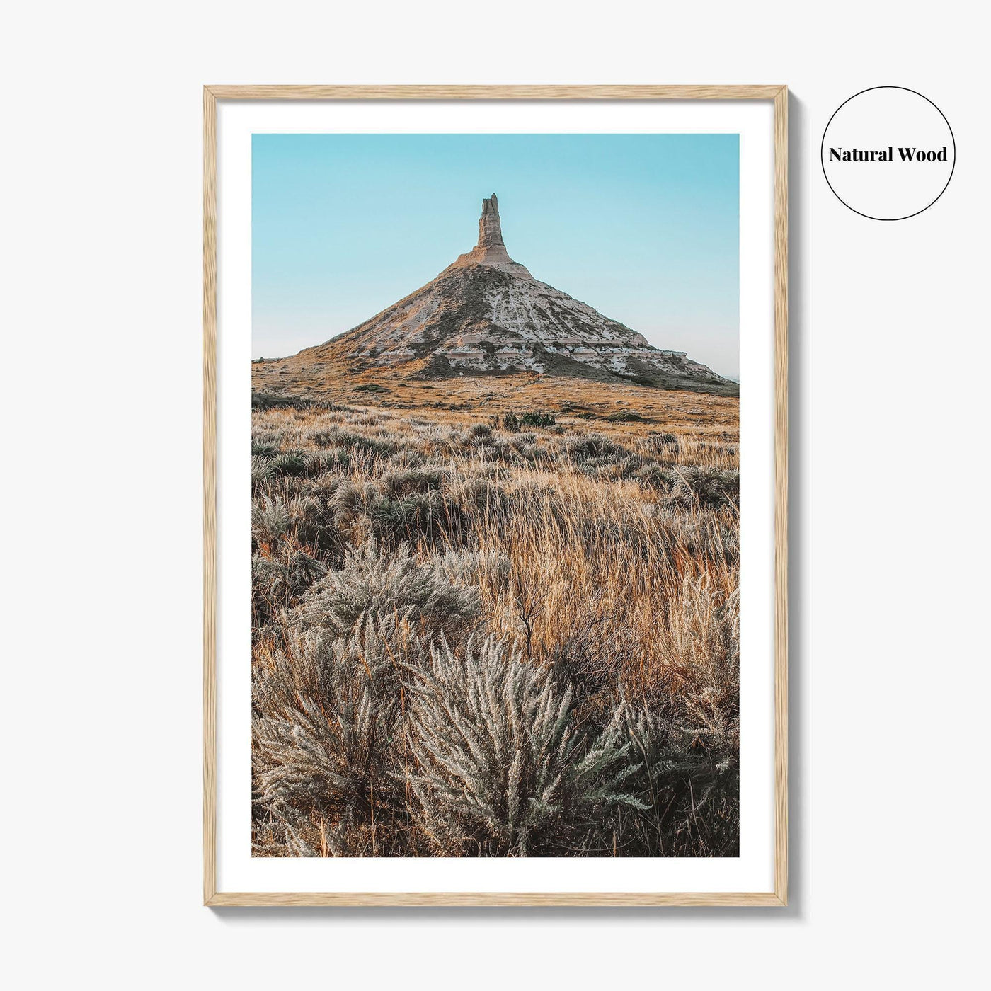 Chimney Rock National Historic Site Fine Art Photo Print, Western Nebraska Poster, USA