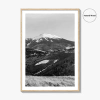 Flagstaff Black and White Fine Art Photo Print, Mount Humphreys, Arizona, USA, Poster