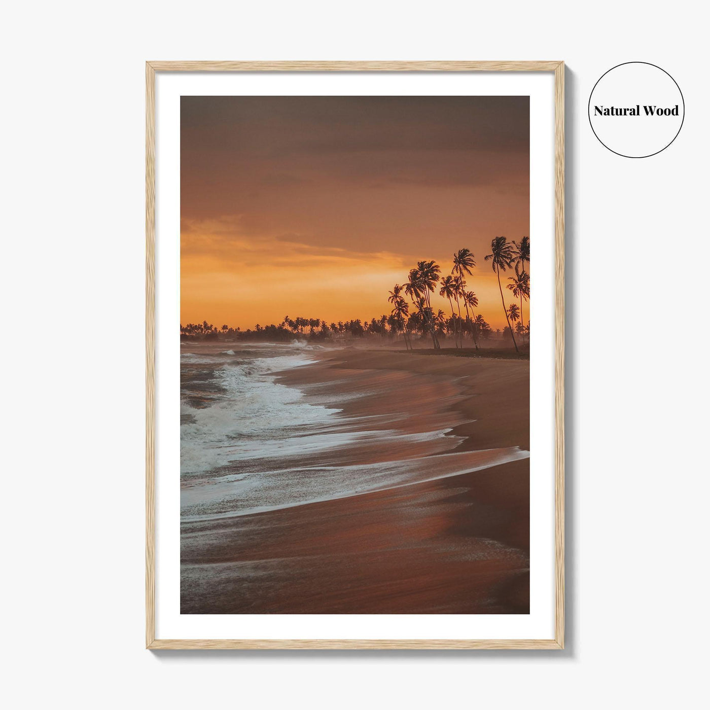Elmina Ghana Fine Art Photo Print, Cape Coast, Beach Palm Trees Wall Decor Poster