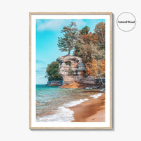 Chapel Rock Fine Art Photo Print, Pictured Rocks, Lake Superior, Munising Michigan