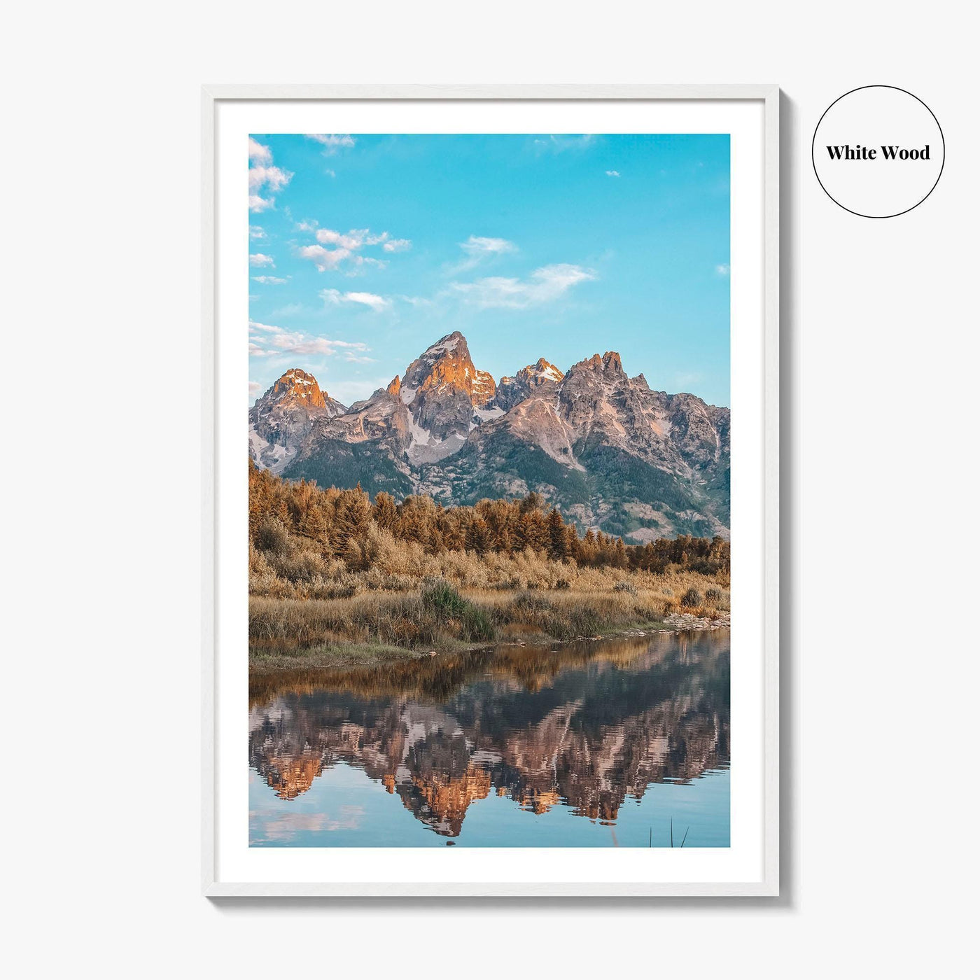 Jackson Hole Fine Art Photo Print, Grand Teton, Schwabacher's Landing, Wyoming Wall Decor