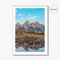 Jackson Hole Fine Art Photo Print, Grand Teton, Schwabacher's Landing, Wyoming Wall Decor