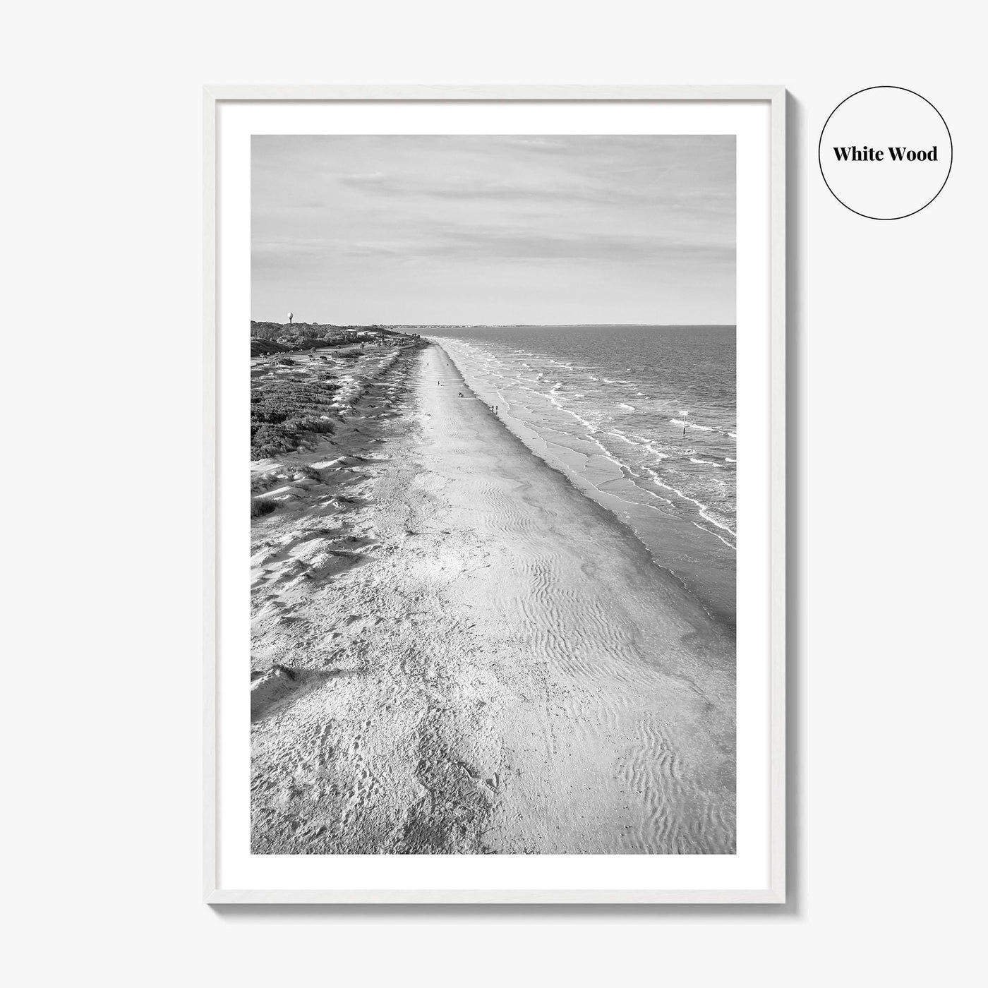 Jekyll Island Black and White Fine Art Photo Print, Georgia Coastal Poster