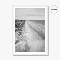 Jekyll Island Black and White Fine Art Photo Print, Georgia Coastal Poster