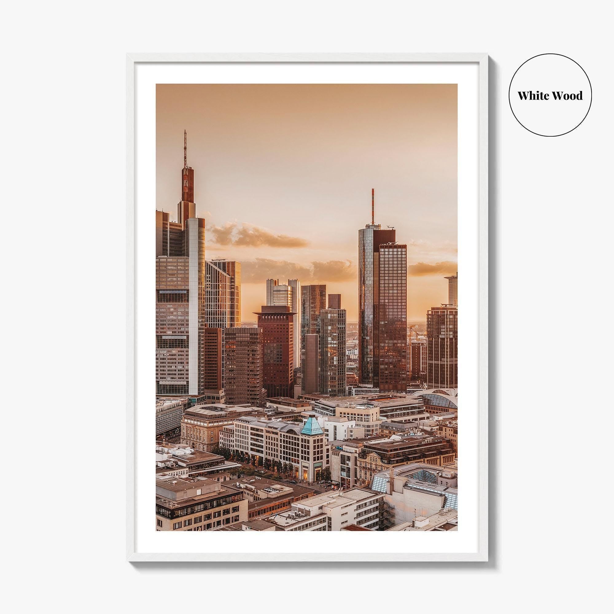 Frankfurt am Main Skyline Fine Art Photo Print, Germany Wall Decor Poster, Hesse