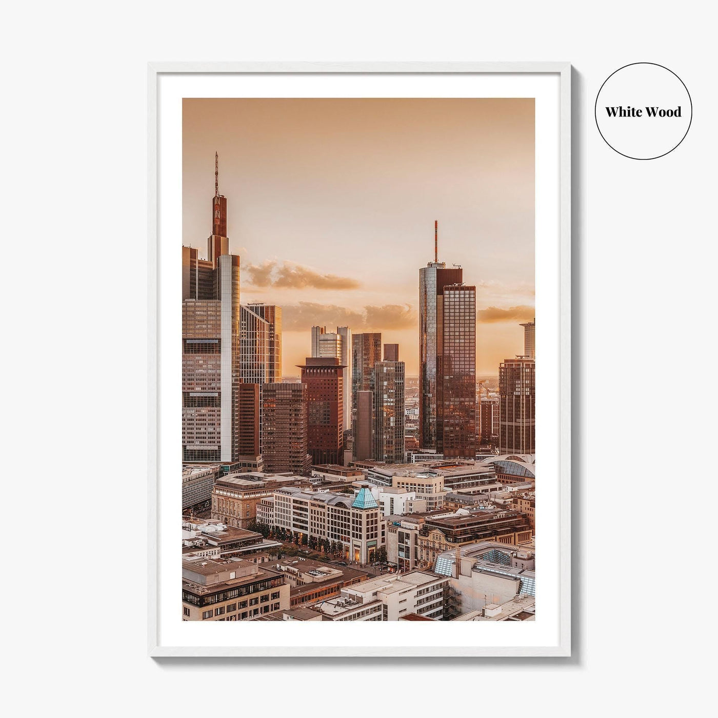 Frankfurt am Main Skyline Fine Art Photo Print, Germany Wall Decor Poster, Hesse