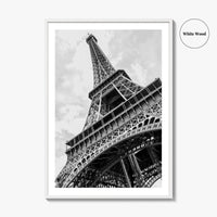Eiffel Tower Black and White Fine Art Photo Print, Paris, France, Wall Poster