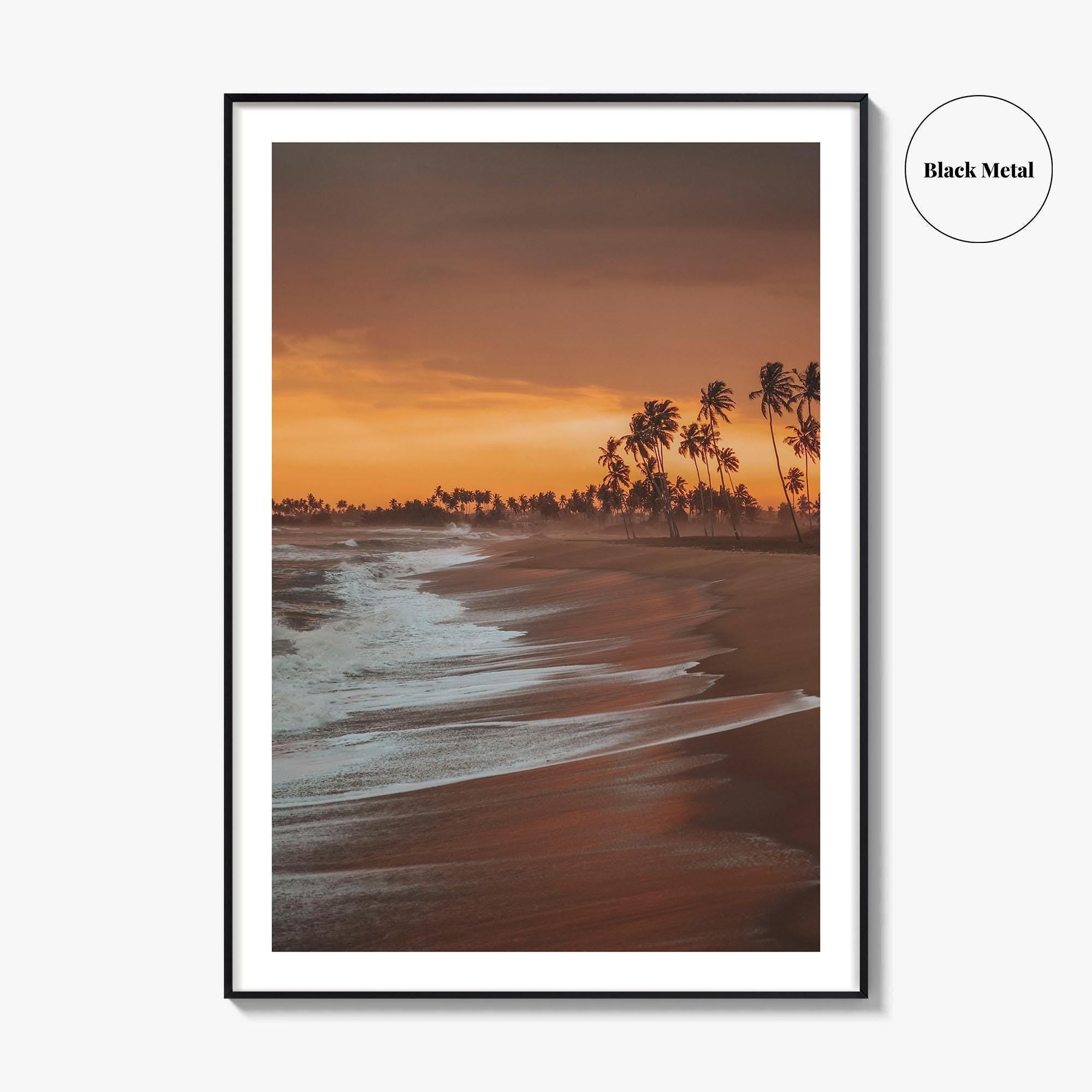 Elmina Ghana Fine Art Photo Print, Cape Coast, Beach Palm Trees Wall Decor Poster