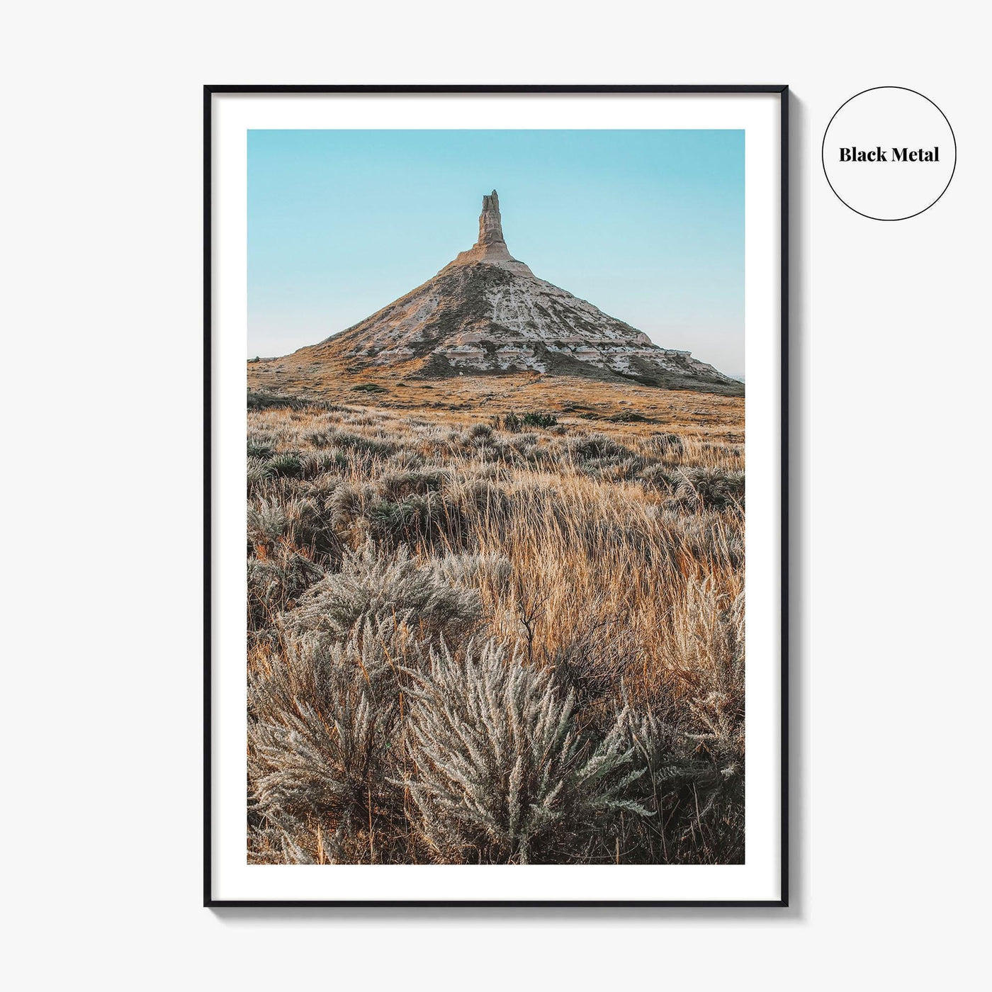 Chimney Rock National Historic Site Fine Art Photo Print, Western Nebraska Poster, USA