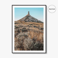 Chimney Rock National Historic Site Fine Art Photo Print, Western Nebraska Poster, USA