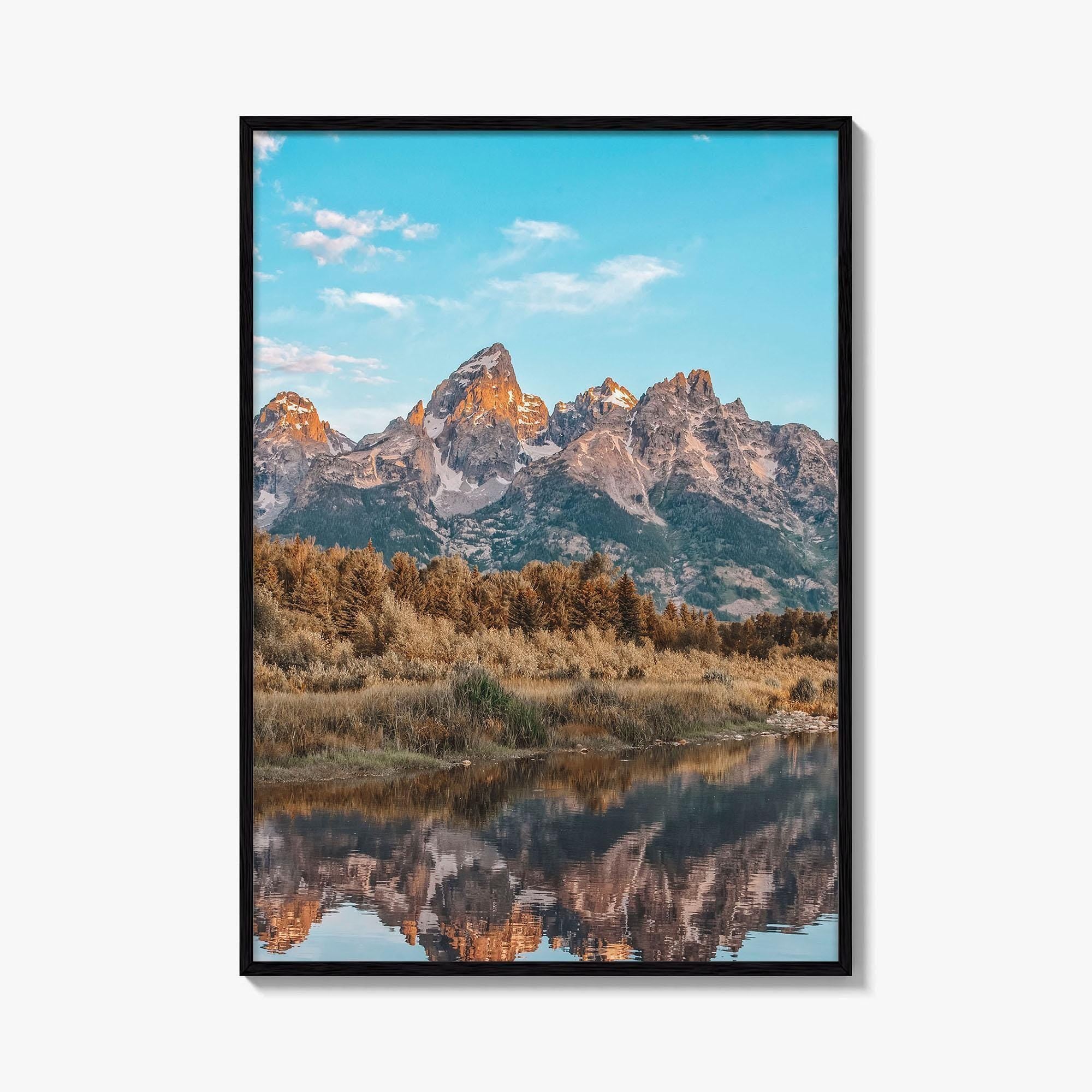 Jackson Hole Fine Art Photo Print, Grand Teton, Schwabacher's Landing, Wyoming Wall Decor