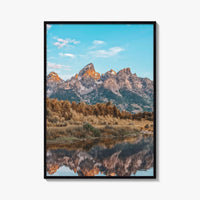 Jackson Hole Fine Art Photo Print, Grand Teton, Schwabacher's Landing, Wyoming Wall Decor