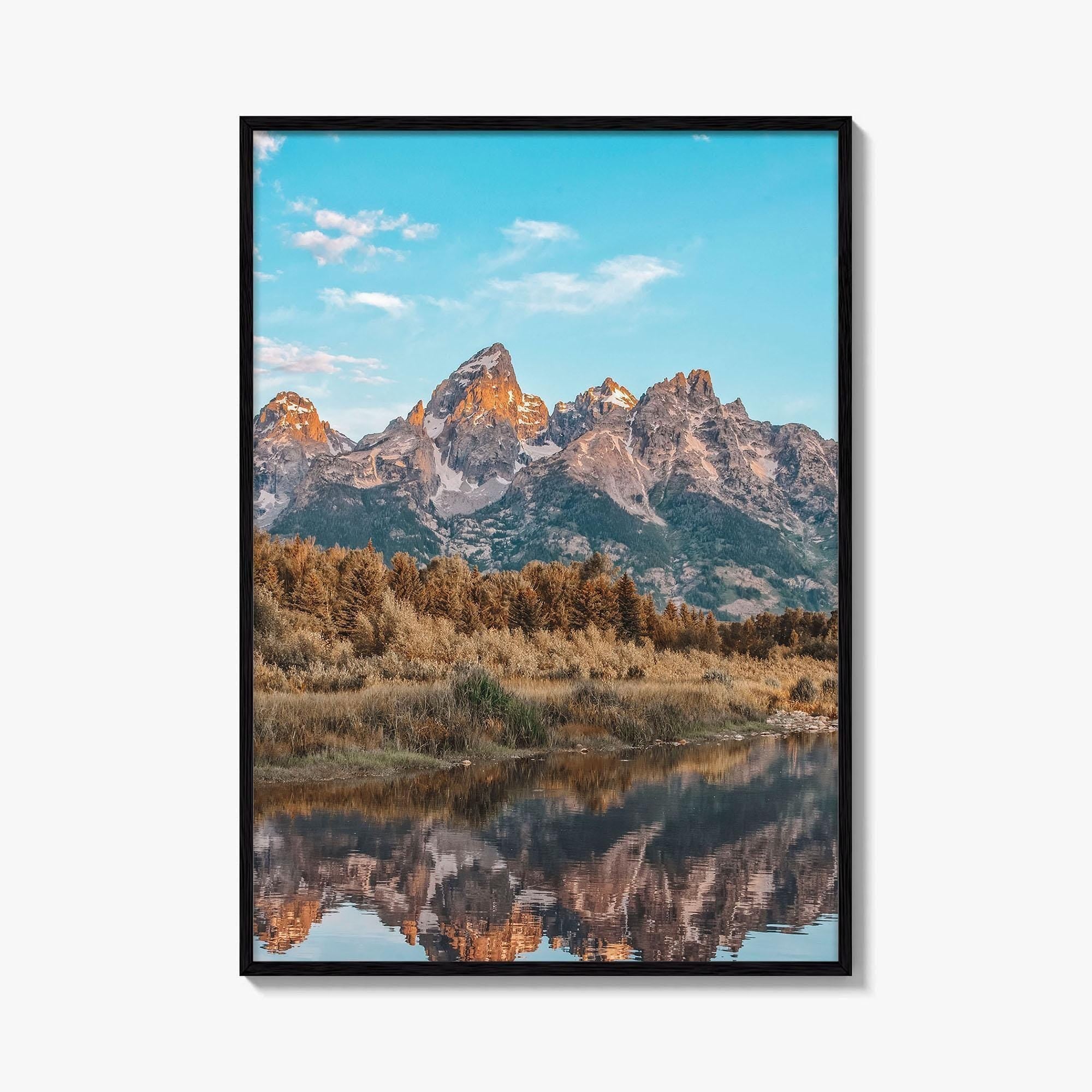 Jackson Hole Fine Art Photo Print, Grand Teton, Schwabacher's Landing, Wyoming Wall Decor