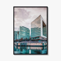 Hamburg Skyline Fine Art Photo Print, HafenCity, Ericusgraben, St Catherine's Church, Germany Poster