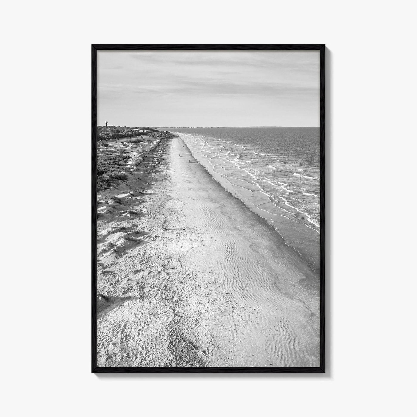 Jekyll Island Black and White Fine Art Photo Print, Georgia Coastal Poster