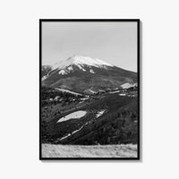Flagstaff Black and White Fine Art Photo Print, Mount Humphreys, Arizona, USA, Poster