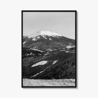 Flagstaff Black and White Fine Art Photo Print, Mount Humphreys, Arizona, USA, Poster