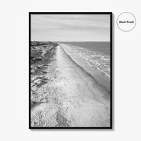 Jekyll Island Black and White Fine Art Photo Print, Georgia Coastal Poster