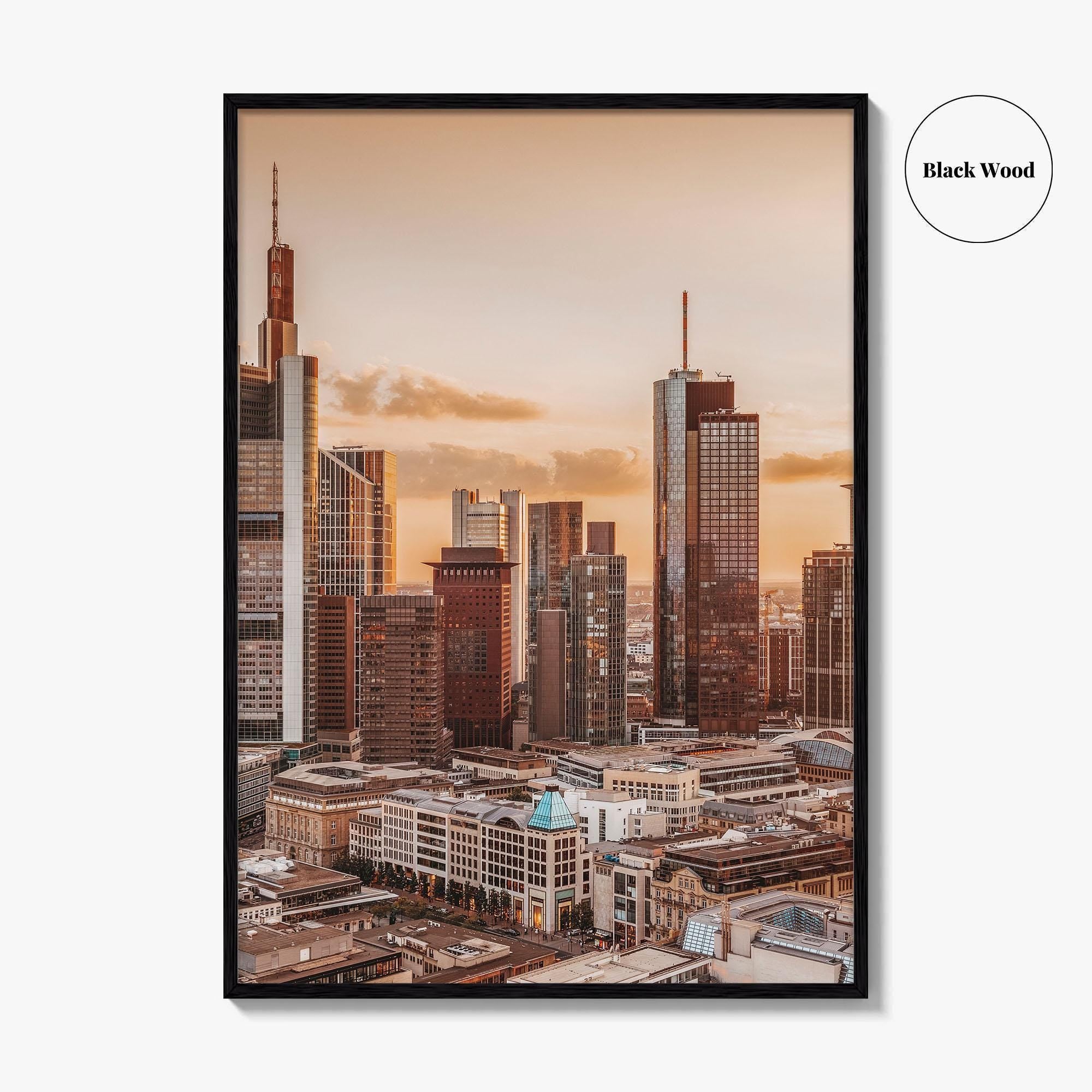 Frankfurt am Main Skyline Fine Art Photo Print, Germany Wall Decor Poster, Hesse
