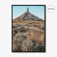 Chimney Rock National Historic Site Fine Art Photo Print, Western Nebraska Poster, USA